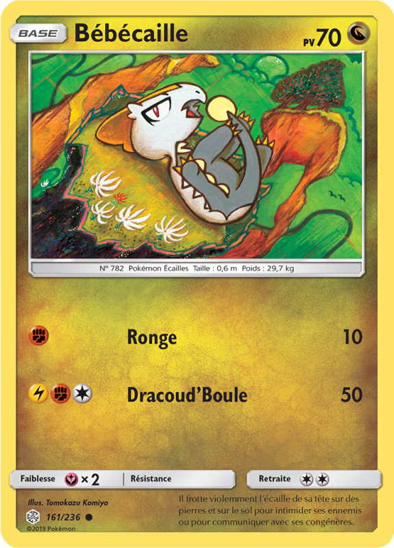Carte Pokémon Bébécaille 161/236 Commune Éclipse Cosmique