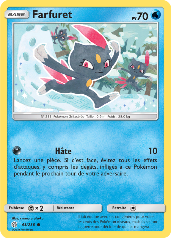 Carte Pokémon Farfuret 43/236 Commune Éclipse Cosmique