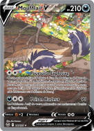 Carte Pokémon Moufflair-V 181/195 Ultra Rare Tempête Argentée