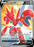 Carte Pokémon Cizayox-V 183/189 Ultra Rare Ténèbres Embrasées