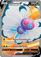 Carte Pokémon Papilusion-V 177/189 Ultra Rare Ténèbres Embrasées