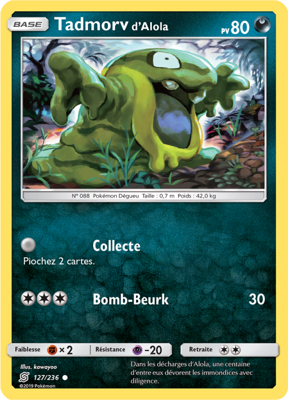 Carte Pokémon Tadmorv d'Alola 127/236 Commune Harmonie des Esprits