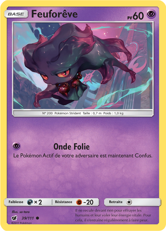 Carte Pokémon Feuforêve 39/111 Commune Invasion Carmin