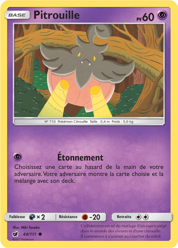 Carte Pokémon Pitrouille 44/111 Commune Invasion Carmin