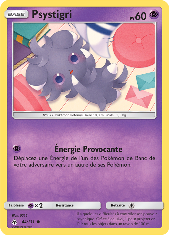 Carte Pokémon Psystigri 44/131 Commune Lumière Interdite
