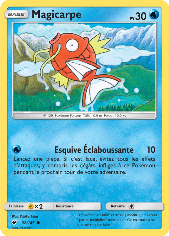 Carte Pokémon Magicarpe 32/147 Commune Ombres Ardentes