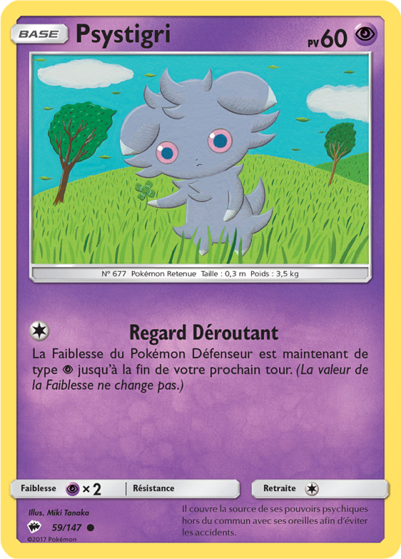 Carte Pokémon Psystigri 59/147 Commune Ombres Ardentes
