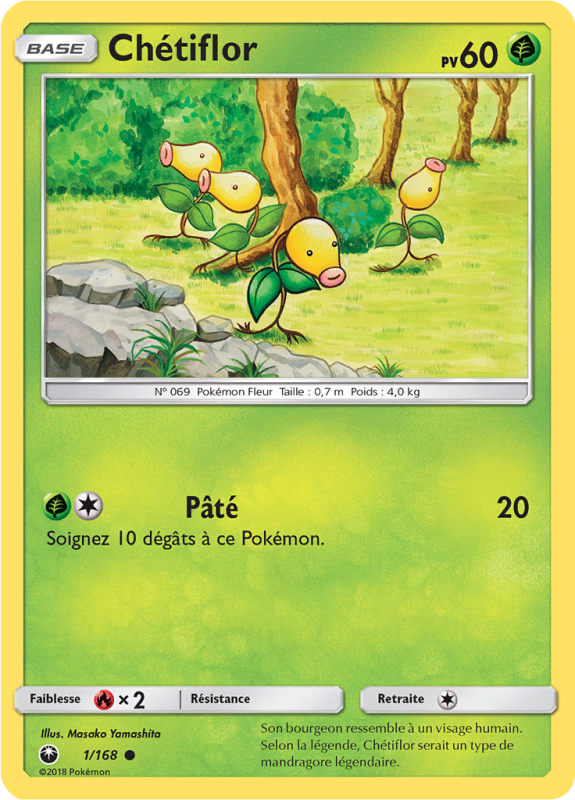 Carte Pokémon Chétiflor 1/168 Commune Tempête Céleste