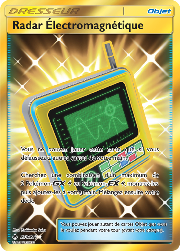 Carte Pokémon Radar Électromagnétique 230/214 Gold Alliance Infaillible