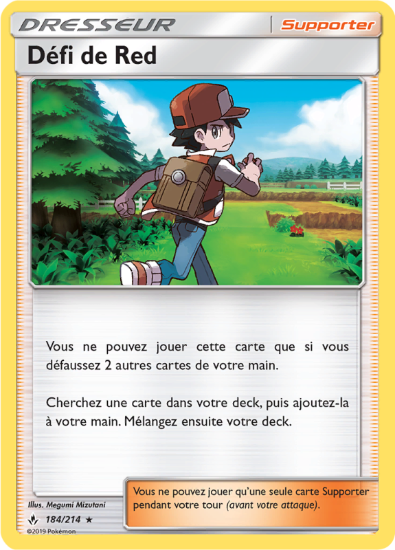 Carte Pokémon Défi de Red 184/214 Holographique Alliance Infaillible