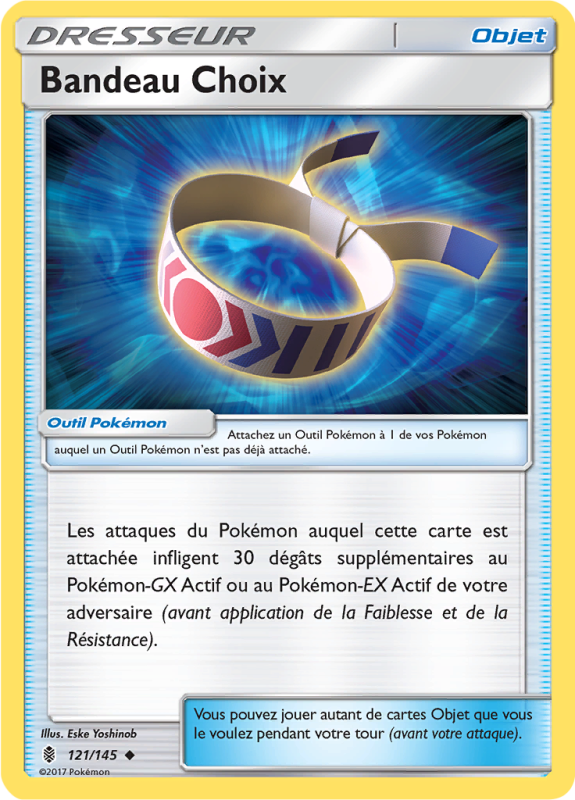 Carte Pokémon Bandeau Choix 121/145 Peu Commune Gardiens Ascendants