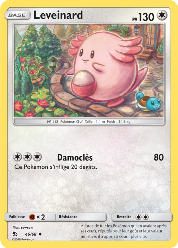 Carte Pokémon Leveinard 46/68 Peu commune Destinées Occultes