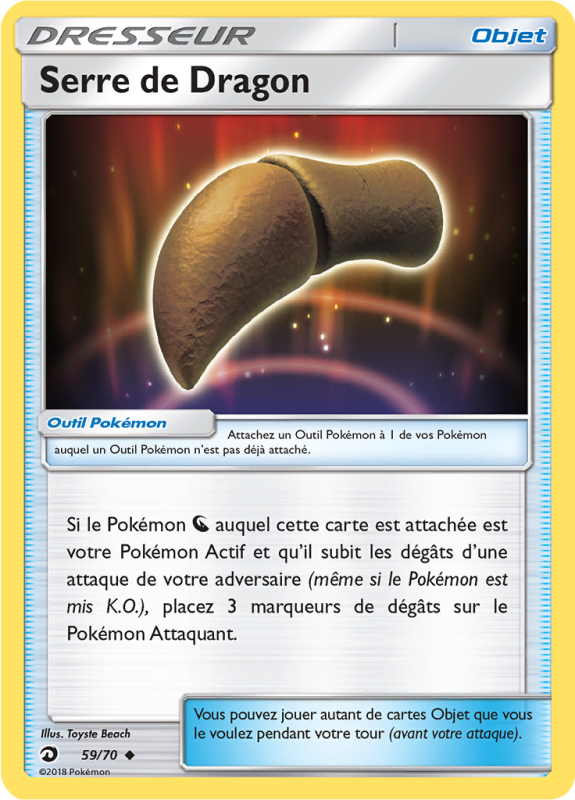 Carte Pokémon Serre de Dragon 59/70 Peu commune Majesté des Dragons