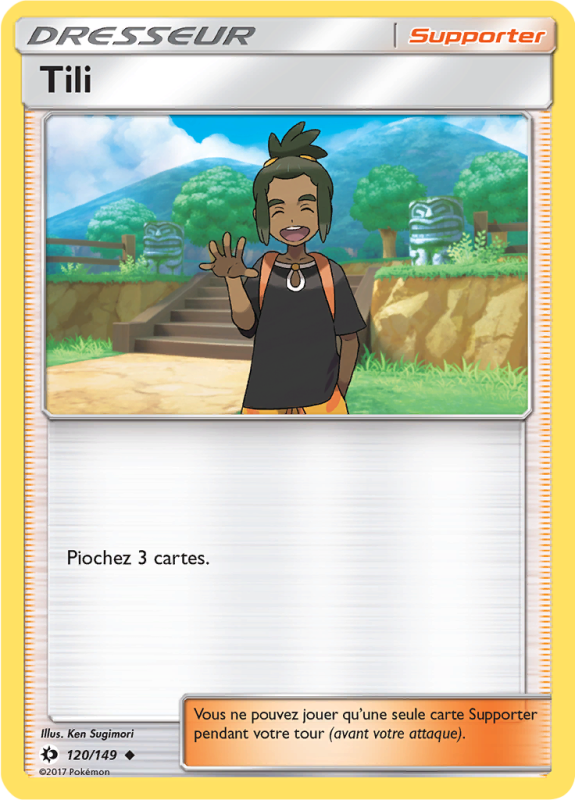 Carte Pokémon Tili 120/149 Peu commune Soleil et Lune (JCC)