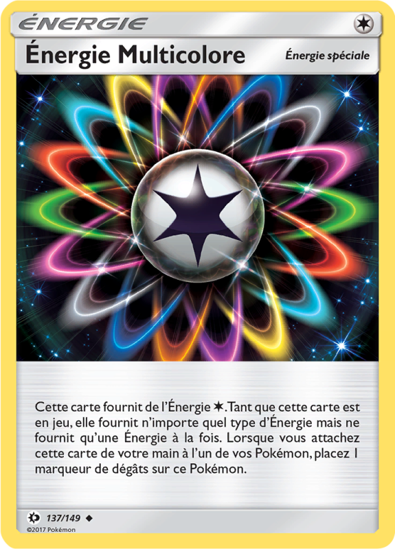 Carte Pokémon Énergie Multicolore 137/149 Peu commune Soleil et Lune (JCC)