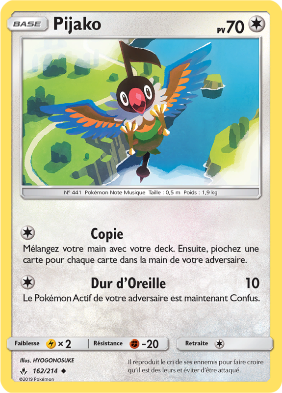 Carte Pokémon Pijako 162/214 Peu commune Alliance Infaillible