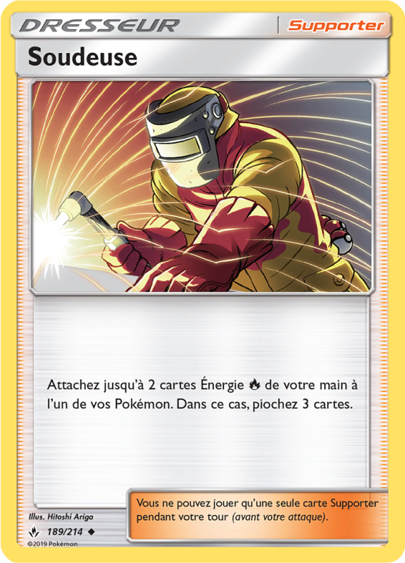 Carte Pokémon Soudeuse 189/214 Peu commune Alliance Infaillible