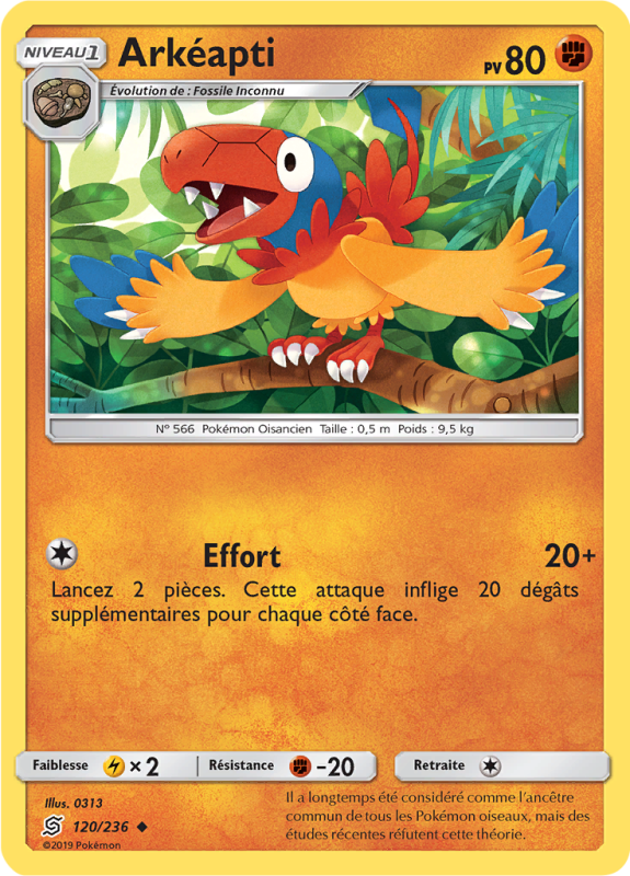 Carte Pokémon Arkéapti 120/236 Peu commune Harmonie des Esprits