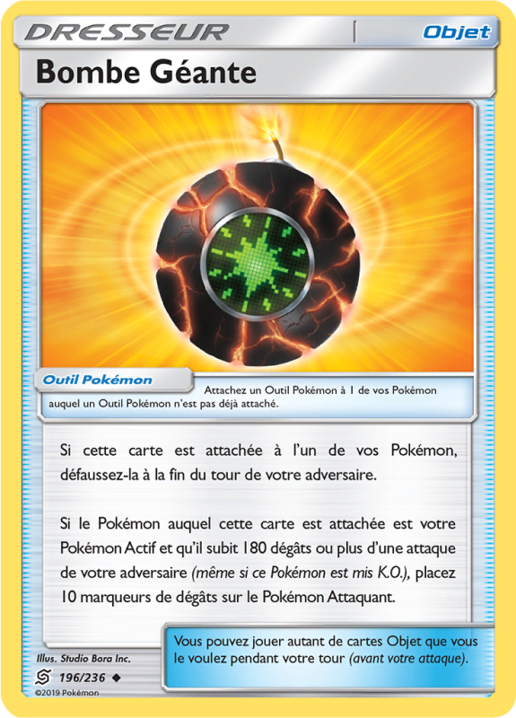 Carte Pokémon Bombe Géante 196/236 Peu commune Harmonie des Esprits