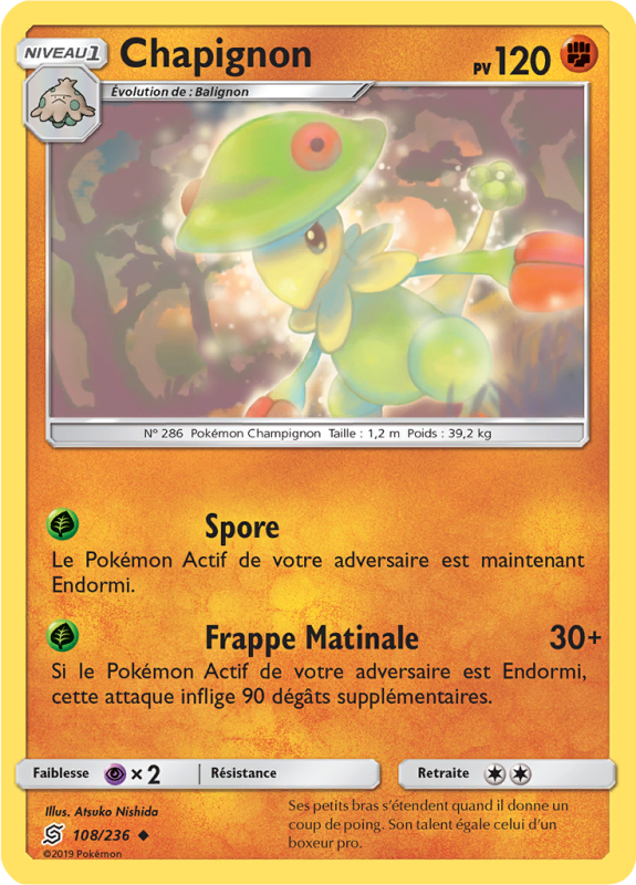 Carte Pokémon Chapignon 108/236 Peu commune Harmonie des Esprits