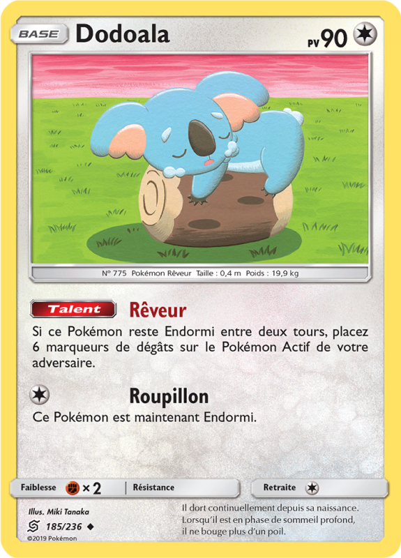 Carte Pokémon Dodoala 185/236 Peu commune Harmonie des Esprits