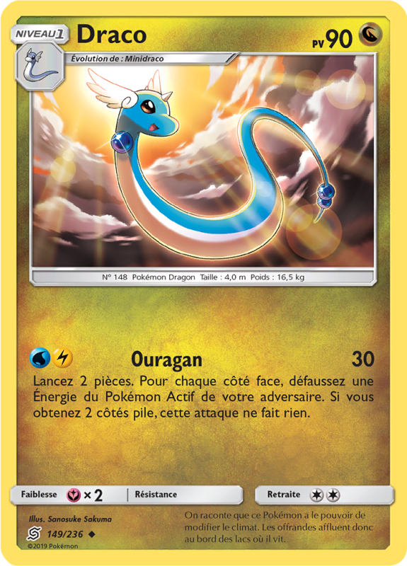 Carte Pokémon Draco 149/236 Peu commune Harmonie des Esprits