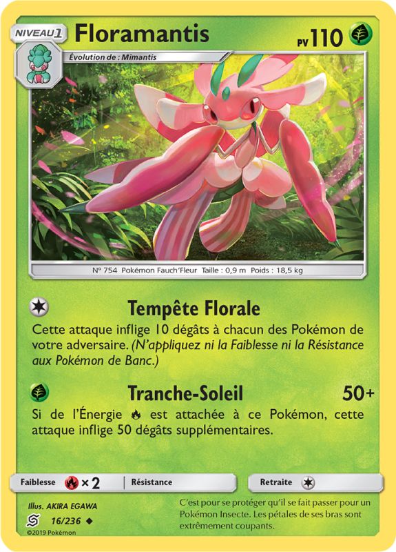 Carte Pokémon Floramantis 16/236 Peu commune Harmonie des Esprits