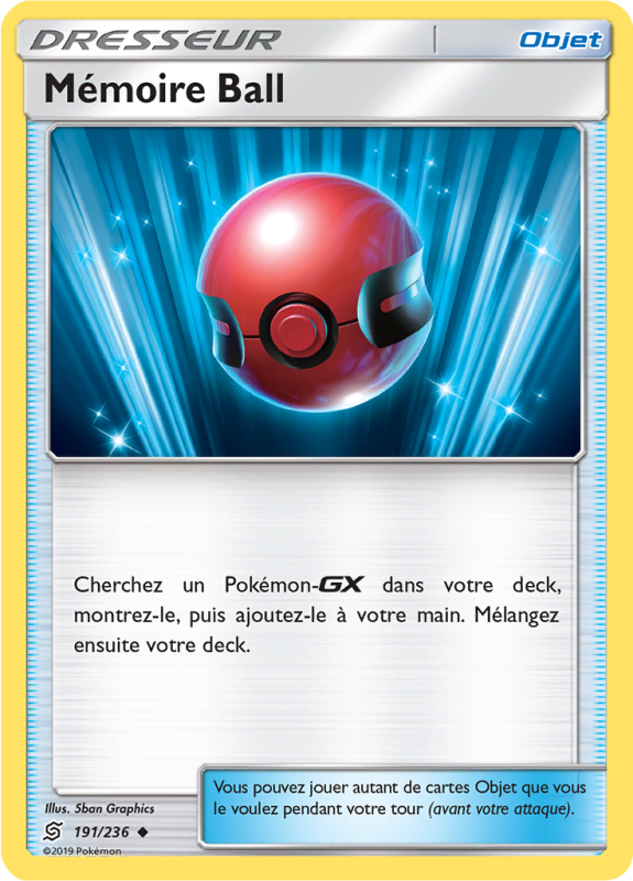 Carte Pokémon Mémoire Ball 191/214 Peu commune Harmonie des Esprits