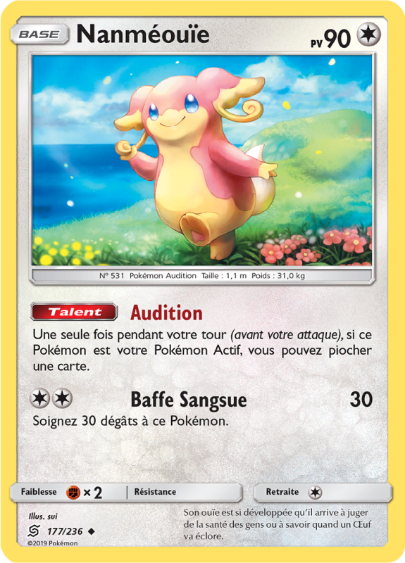 Carte Pokémon Nanméouïe 177/236 Peu commune Harmonie des Esprits