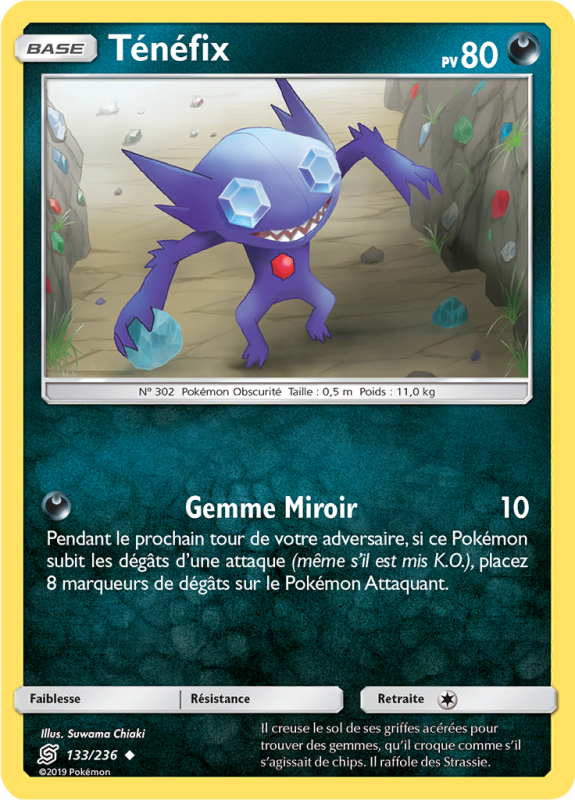 Carte Pokémon Ténéfix 133/236 Peu commune Harmonie des Esprits