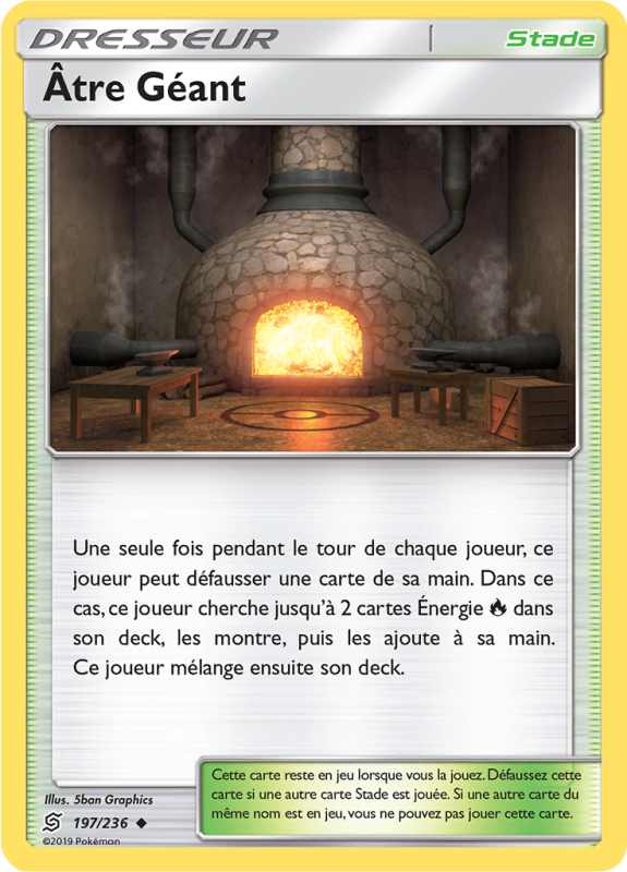 Carte Pokémon Âtre Géant 197/236 Peu commune Harmonie des Esprits
