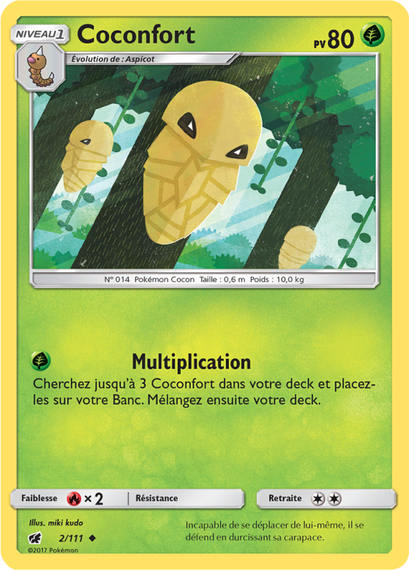 Carte Pokémon Coconfort 2/111 Peu commune Invasion Carmin