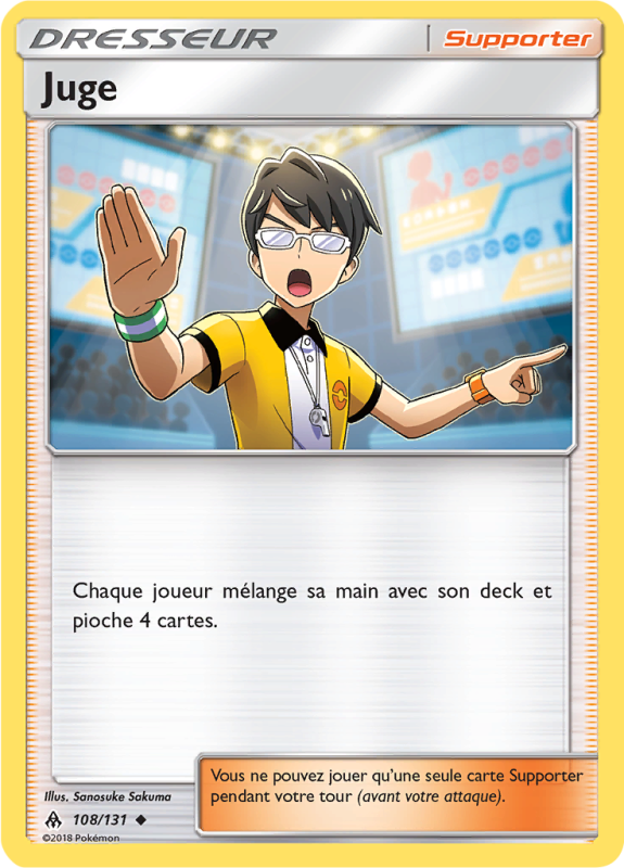 Carte Pokémon Juge 108/131 Peu commune Lumière Interdite