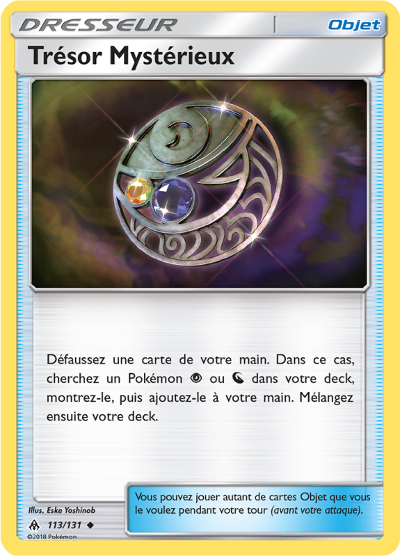 Carte Pokémon Trésor Mystérieux 113/131 Peu commune Lumière Interdite