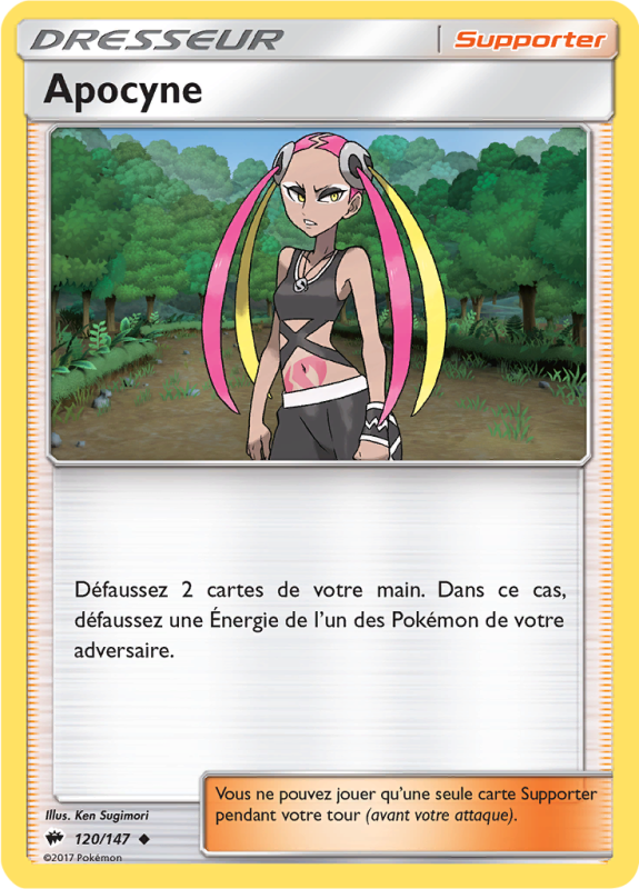 Carte Pokémon Apocyne 120/147 Peu commune Ombres Ardentes
