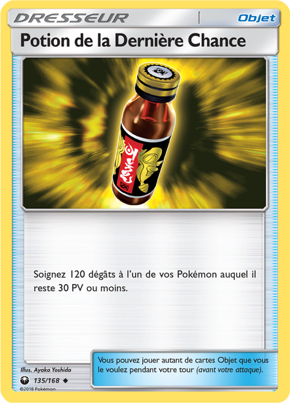 Carte Pokémon Potion de la Dernière Chance 135/168 Peu commune Tempête Céleste