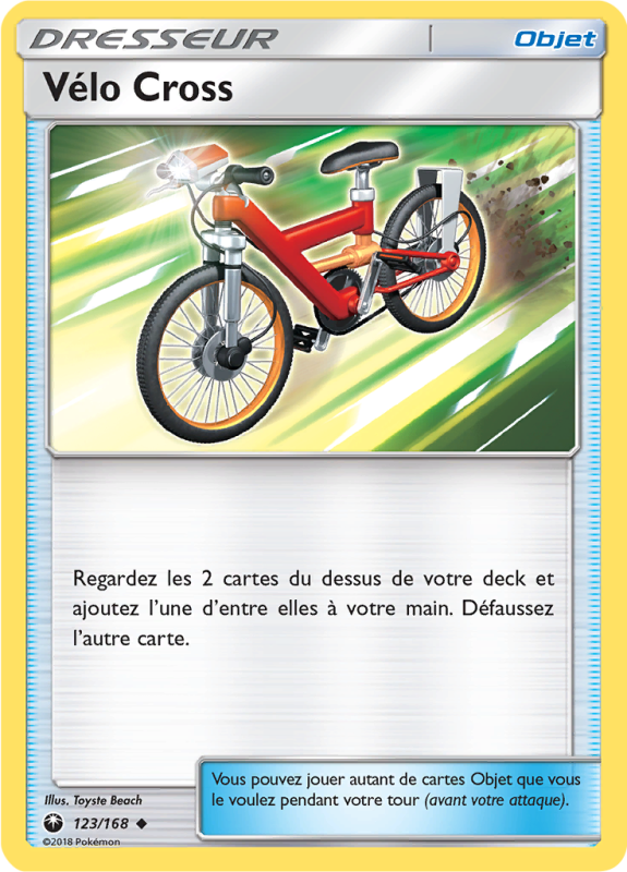 Carte Pokémon Vélo Cross 123/168 Peu commune Tempête Céleste