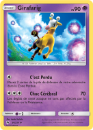 Carte Pokémon Girafarig 94/214 Peu commune Tonnerre Perdu