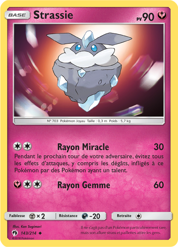Carte Pokémon Strassie 143/214 Peu commune Tonnerre Perdu