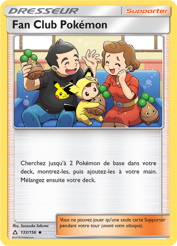 Carte Pokémon Fan Club Pokémon 133/156 Peu commune Ultra-Prisme