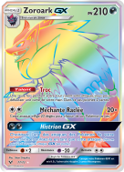 Carte Pokémon Zoroark-GX 77/73 Rainbow Légendes Brillantes