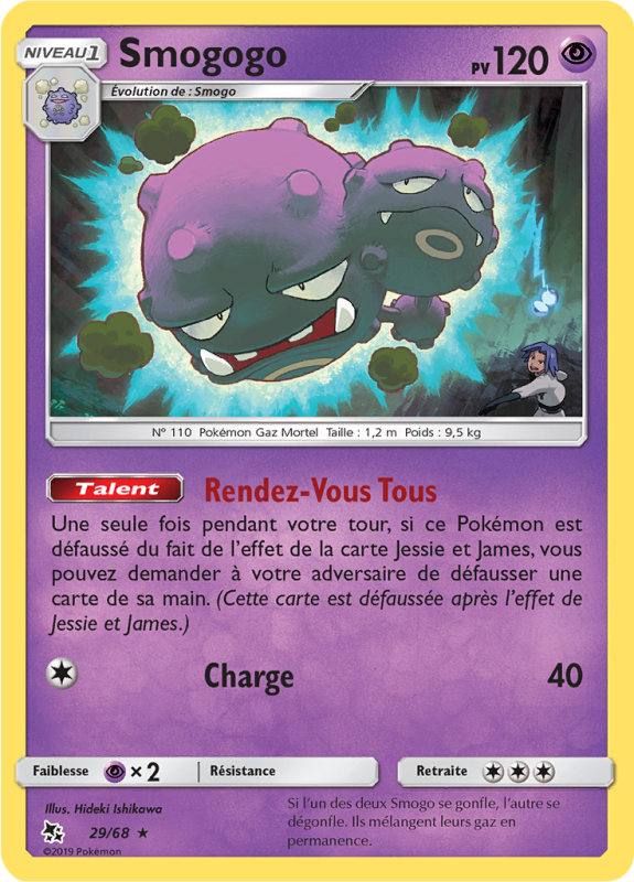 Carte Pokémon Smogogo 29/68 Rare Destinées Occultes