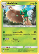 Carte Pokémon Archéduc 11/149 Rare Soleil et Lune (JCC)