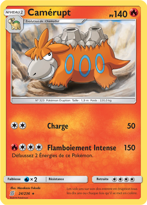 Carte Pokémon Camérupt 24/236 Rare Harmonie des Esprits