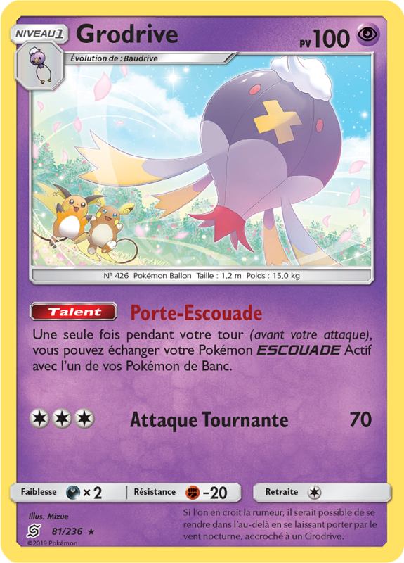 Carte Pokémon Grodrive 81/236 Rare Harmonie des Esprits