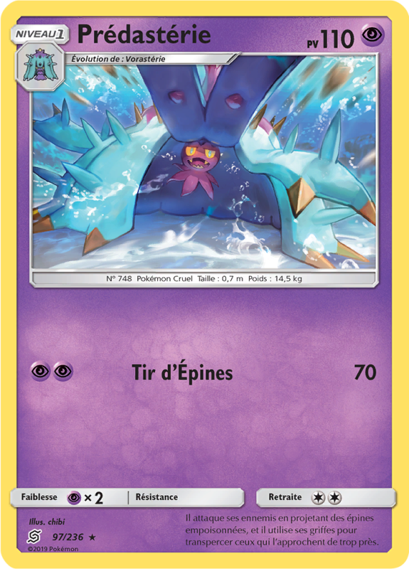 Carte Pokémon Prédastérie 97/236 Rare Harmonie des Esprits