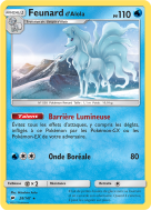 Carte Pokémon Feunard d'Alola 28/147 Rare Ombres Ardentes