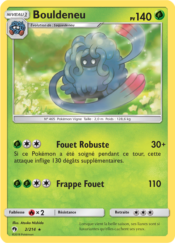 Carte Pokémon Bouldeneu 2/214 Rare Tonnerre Perdu