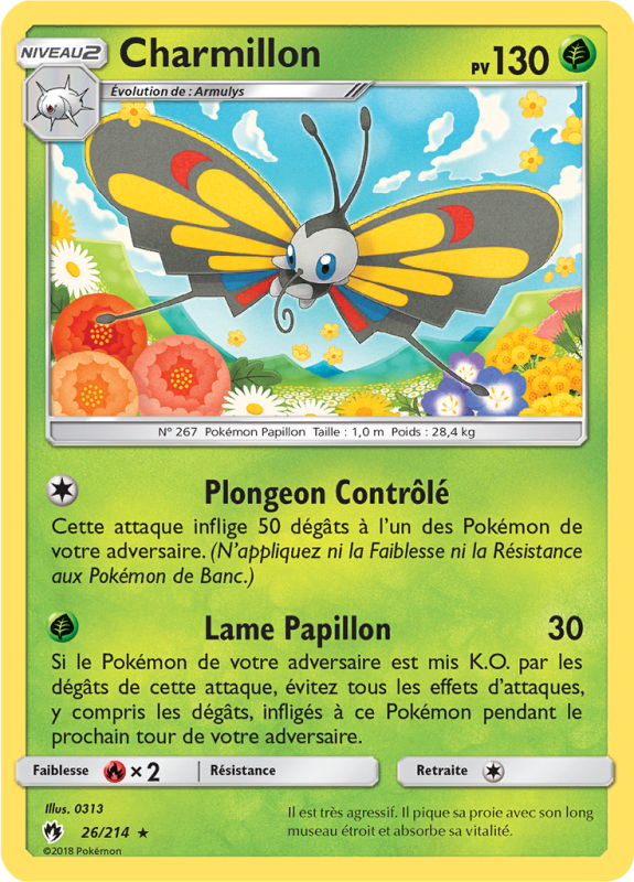 Carte Pokémon Charmillon 26/214 Rare Tonnerre Perdu