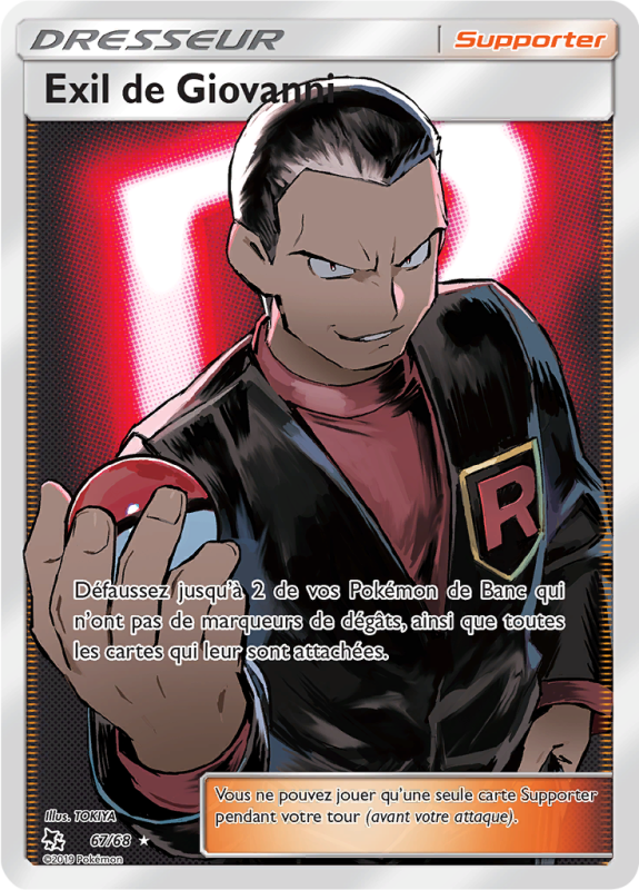 Carte Pokémon Exil de Giovanni 67/68 Ultra Rare Destinées Occultes